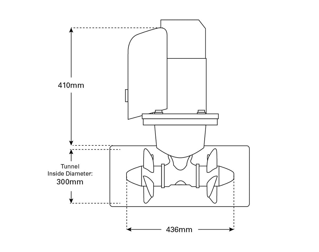 Quick Bow Thruster BTQ250 140KGF 8kw 24v - view 2