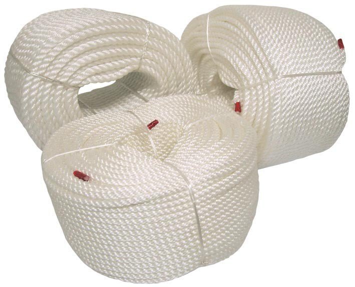ROPE SILVER 3 STRAND (WHITE) 36MM X 125M