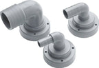 VETUS Hose connection, Ø 19 mm, right angle, for rigid tanks RT19B