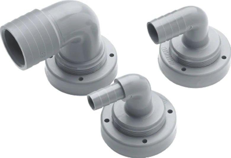 VETUS Hose connection, Ø 25 mm, right angle, for rigid tanks  RT25B