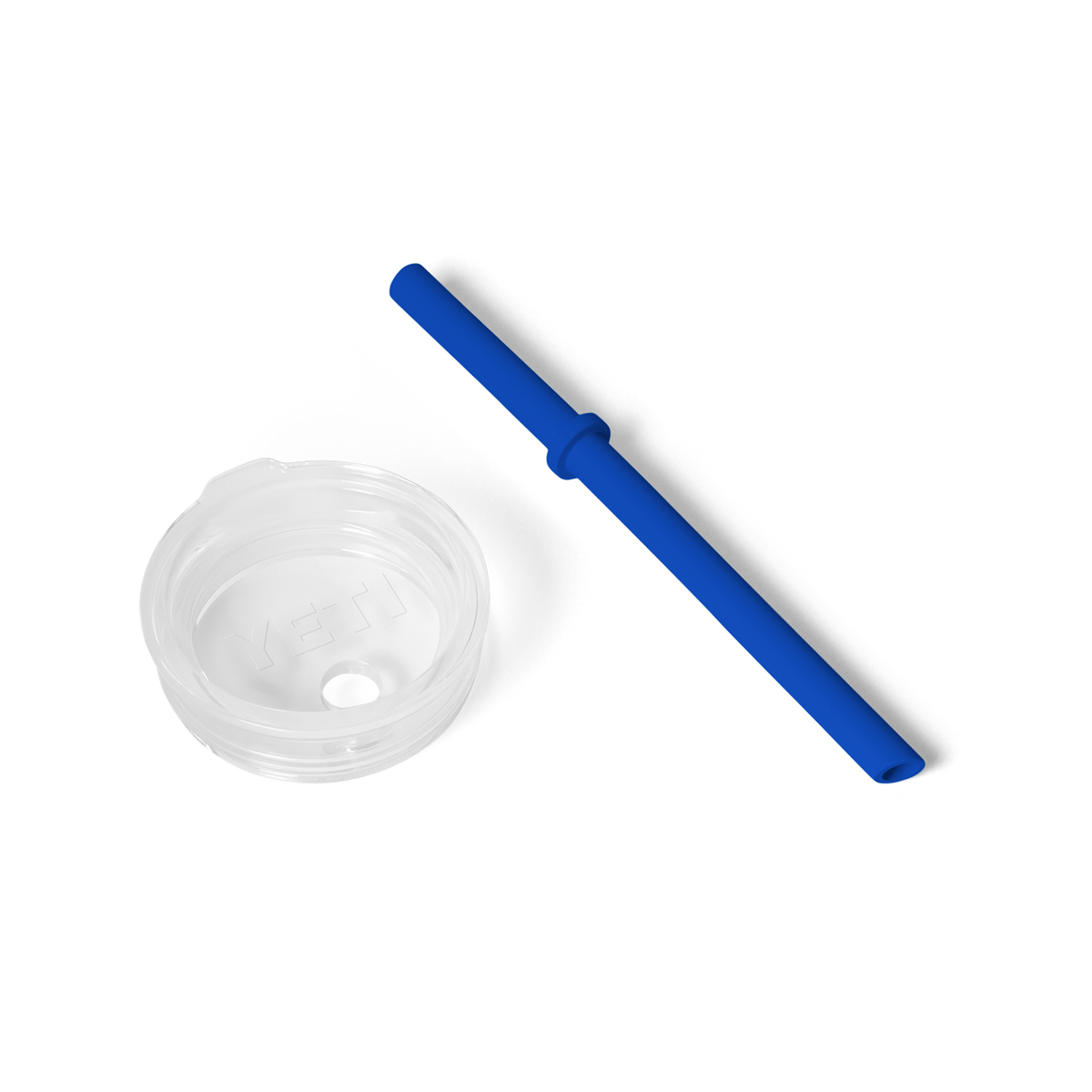 Small Silicone Straw Lid - Royal Blue