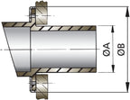 VETUS Rubber transom exhaust connection Ø 40 mm TRC40R - view 2