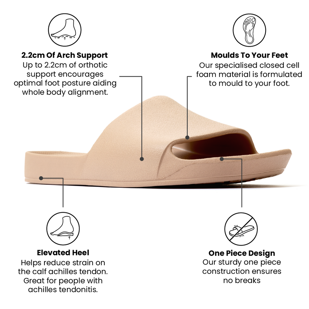 Archies Arch Support Slides - Classic - Tan