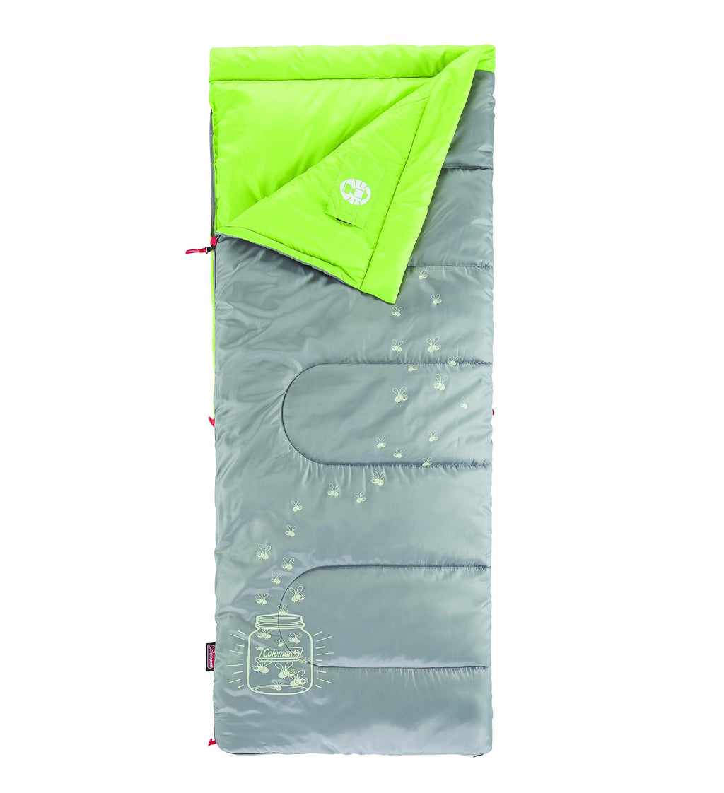 Coleman 7°C Sleeping Bag Kids FryeFly Illumi-bug Green, Glow in the Dark - view 13