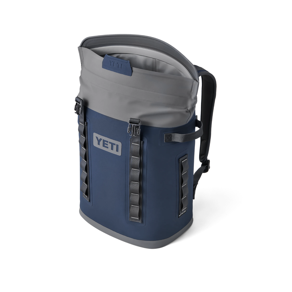 Hopper M20 Backpack Soft Cooler - Navy - open view