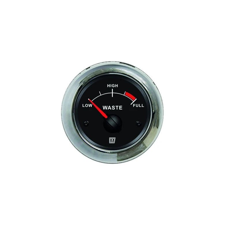 VETUS Waste water level indicator, black, 12 / 24 V, cut-out size Ø 52 mm (excl. sensor) WASTB - view 2