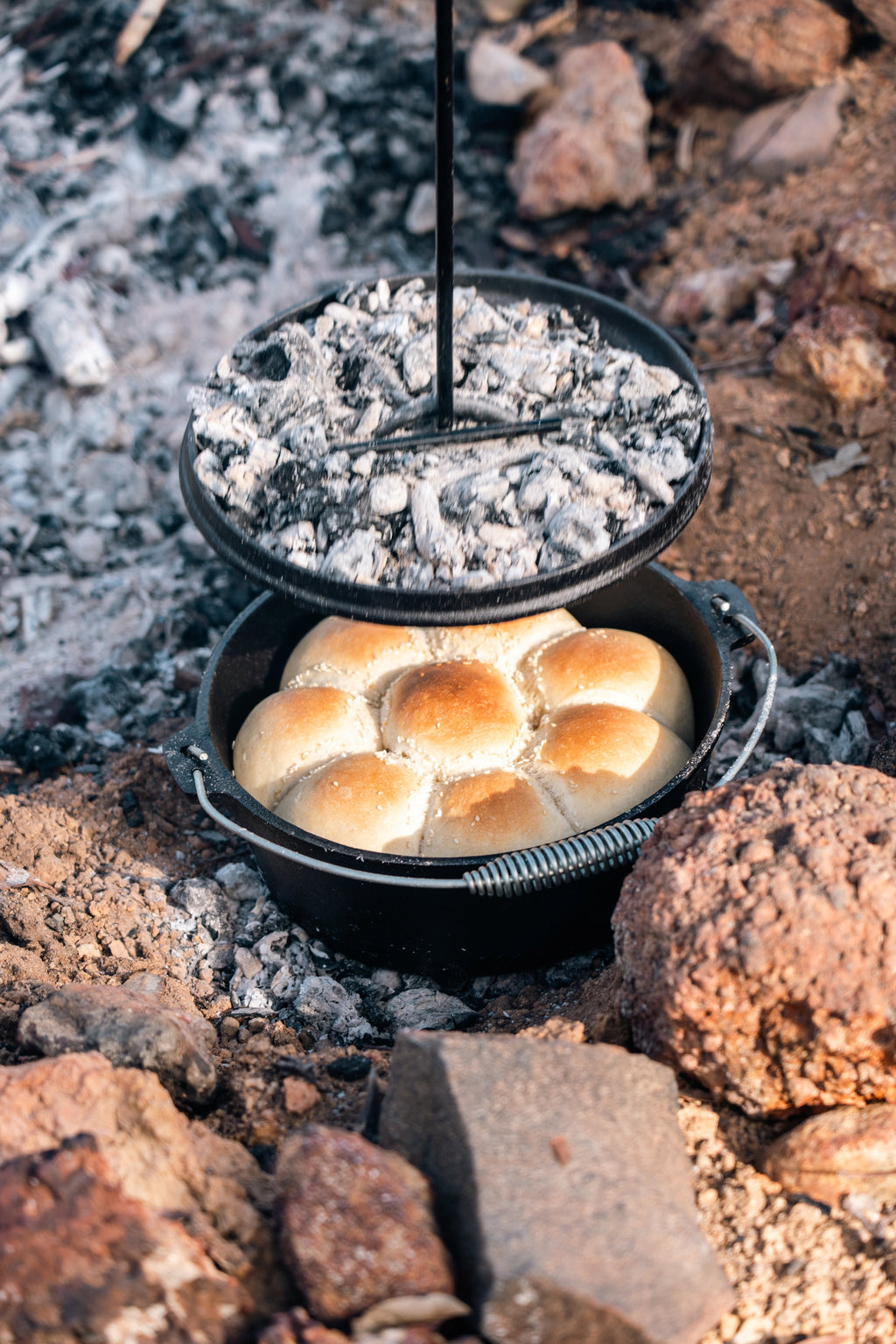Wildtrak 9 Quart Heavy-duty Round Camp Oven with Lip and Handle, Pre-Seasoned - view 17