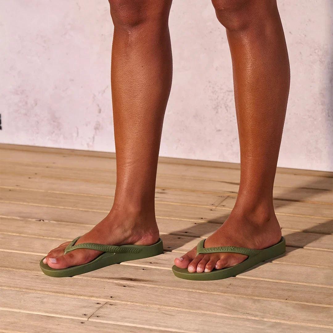Archies Arch Support Thongs - Classic - Olive