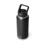 Rambler 36 oz (1 L) Straw Bottle - Black - straw