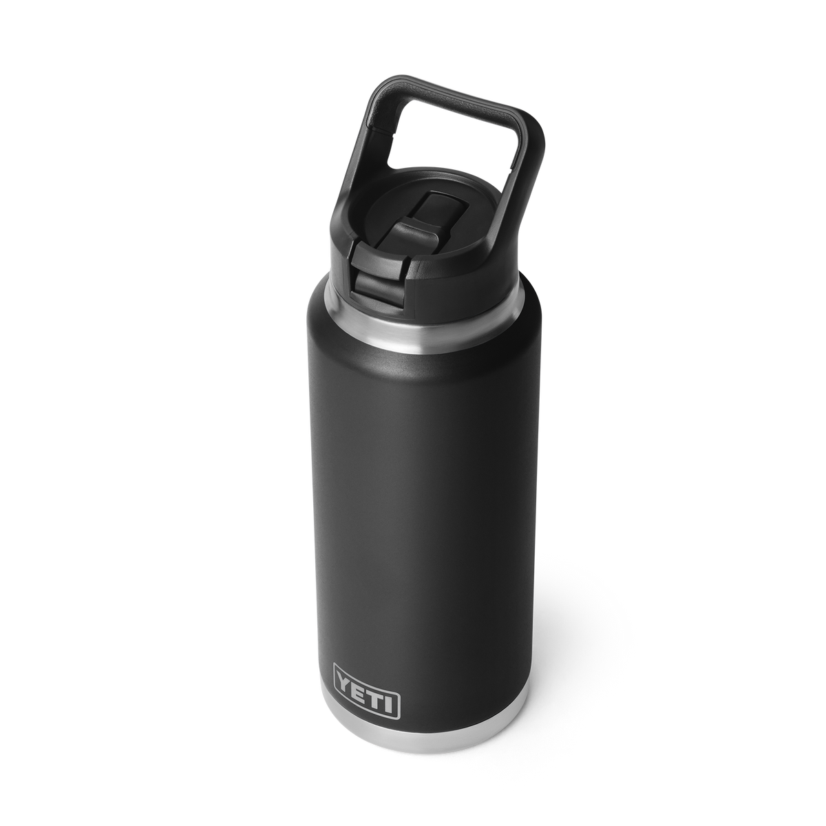 Rambler 36 oz (1 L) Straw Bottle - Black - straw