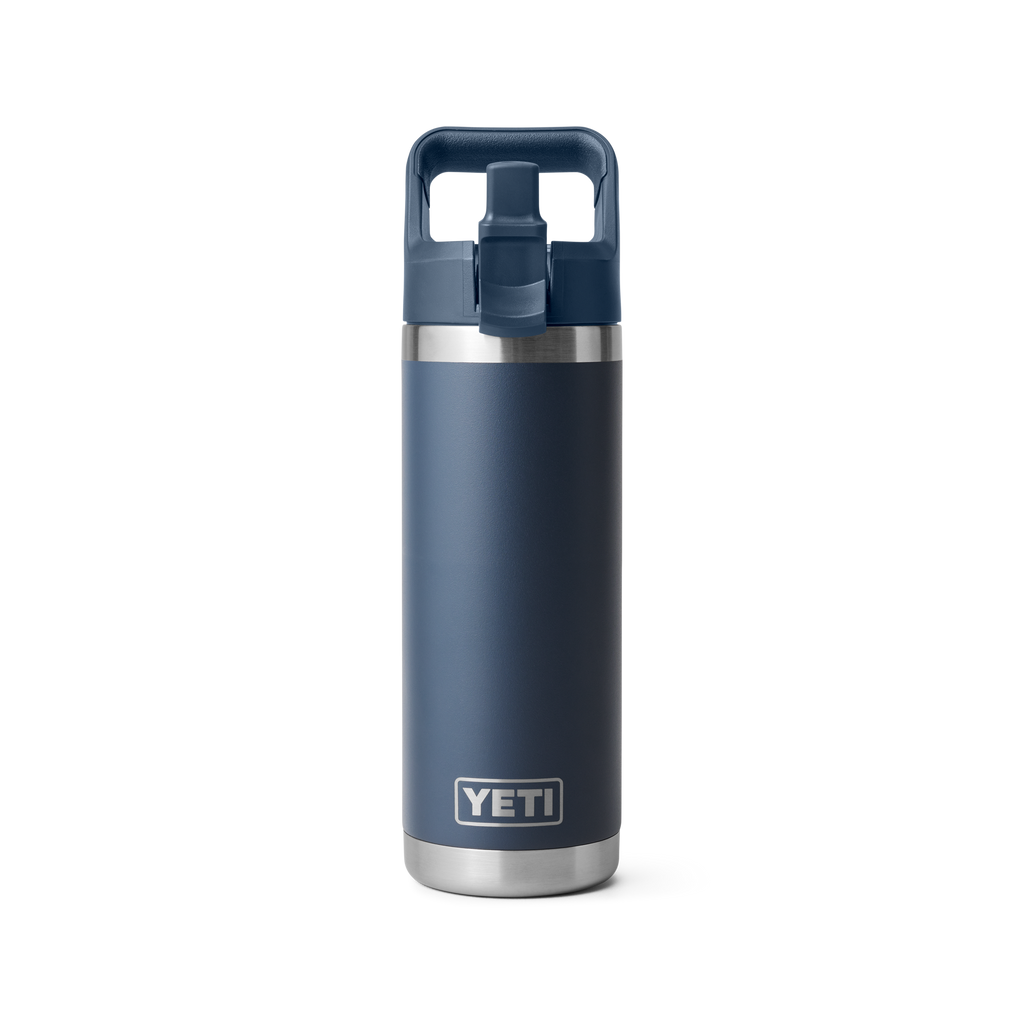 Rambler 18 oz (532 ml) Straw Bottle - Navy - front view