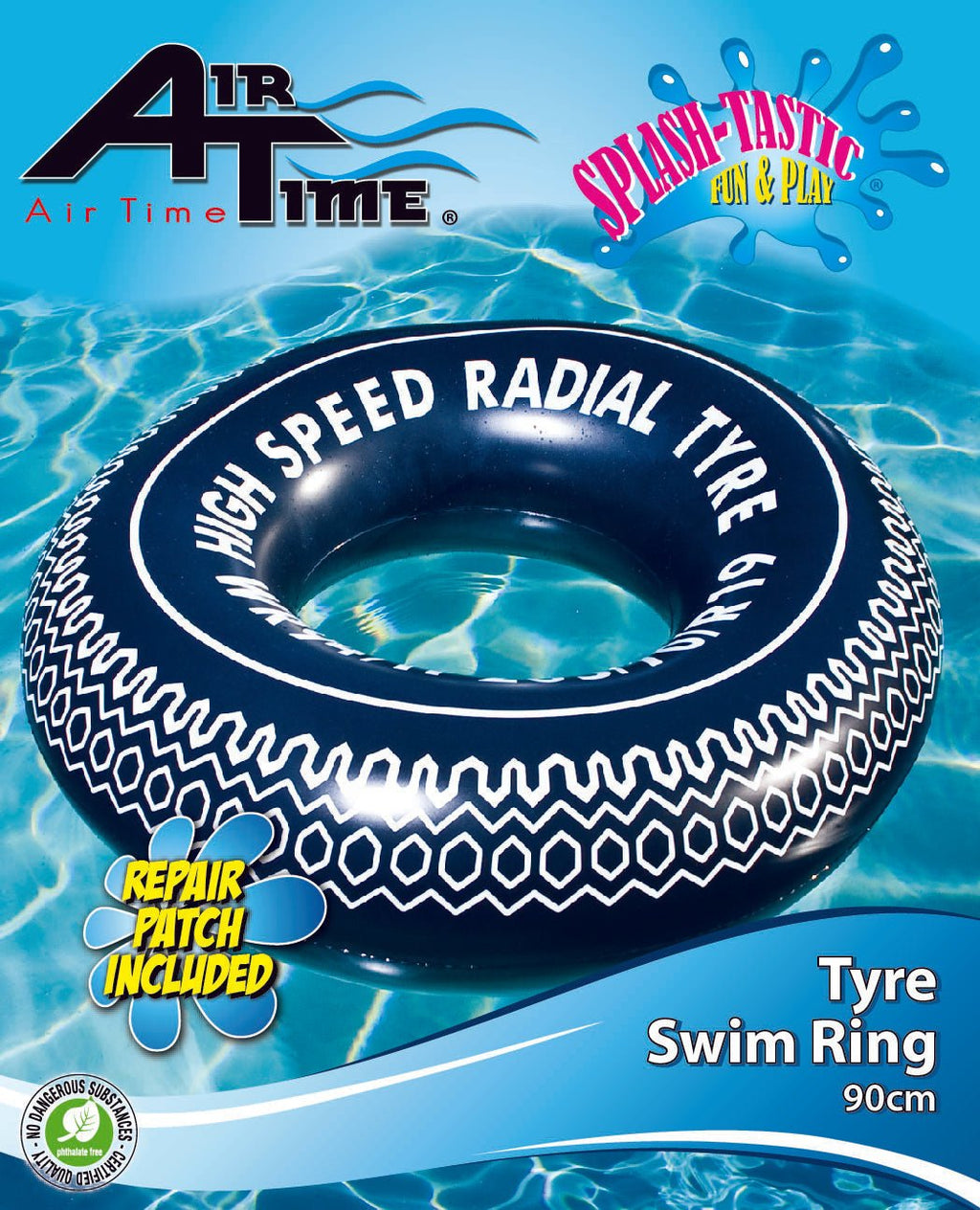 Extra Large Inflatable Tyre Swim Ring  90cm - view 2