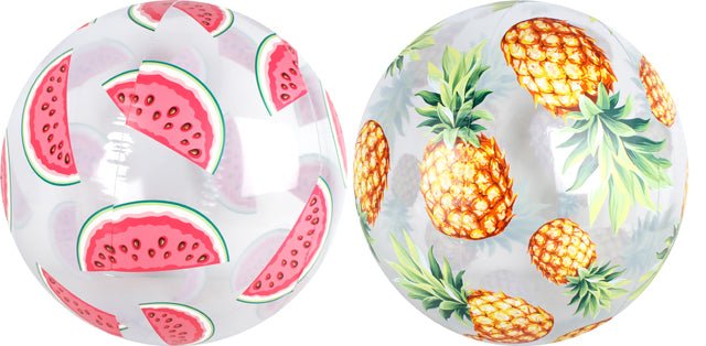 BEACH BALL FRUIT PRINT 35CM 2 ASST DESIGNS - view 3