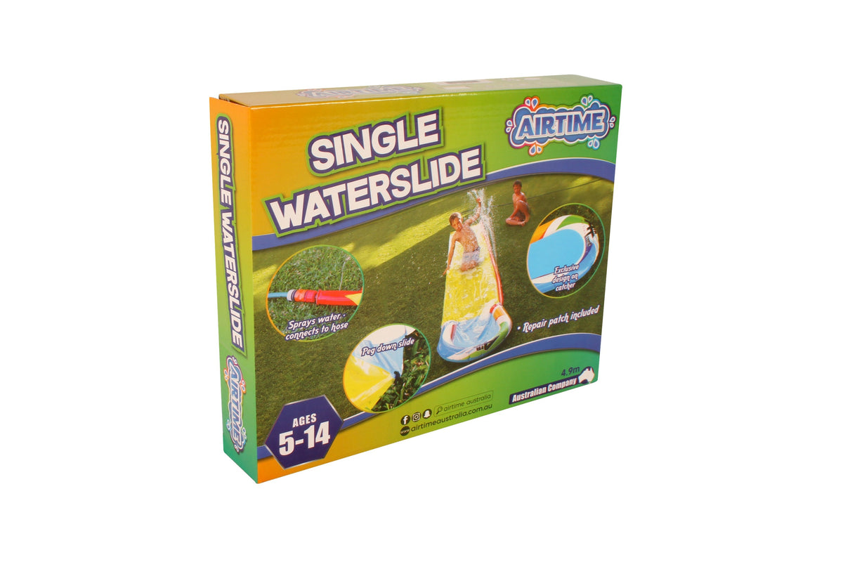 Single Waterslide, Sprays Water, Connects to hose, Catcher 4.9mx71cm - view 3