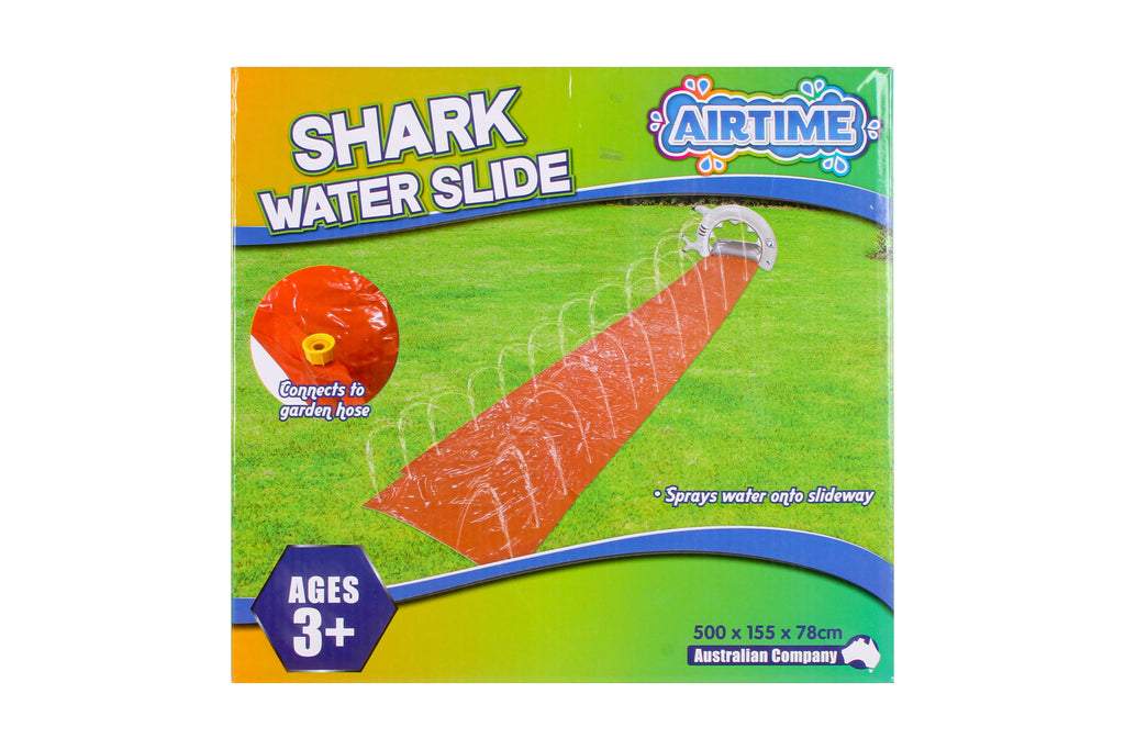 Shark Waterslide 5m, Sprays Water, Connects to Hose 500x155x78cm - Ages 3+ - view 2