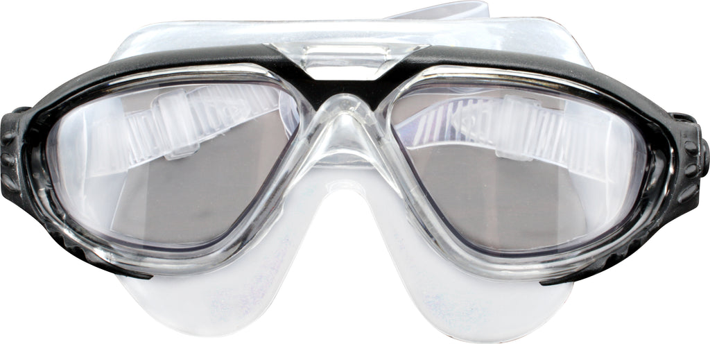 SWIM GOGGLE DELUXE ADULTS BLACK & BLUE 19X21CM - view 2
