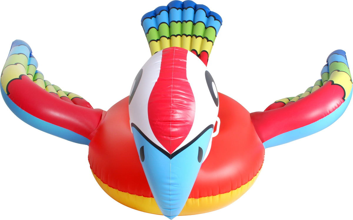 Inflatable Giant Parrot Float with Handles 186x221x95cm - Ages 6+ - view 3