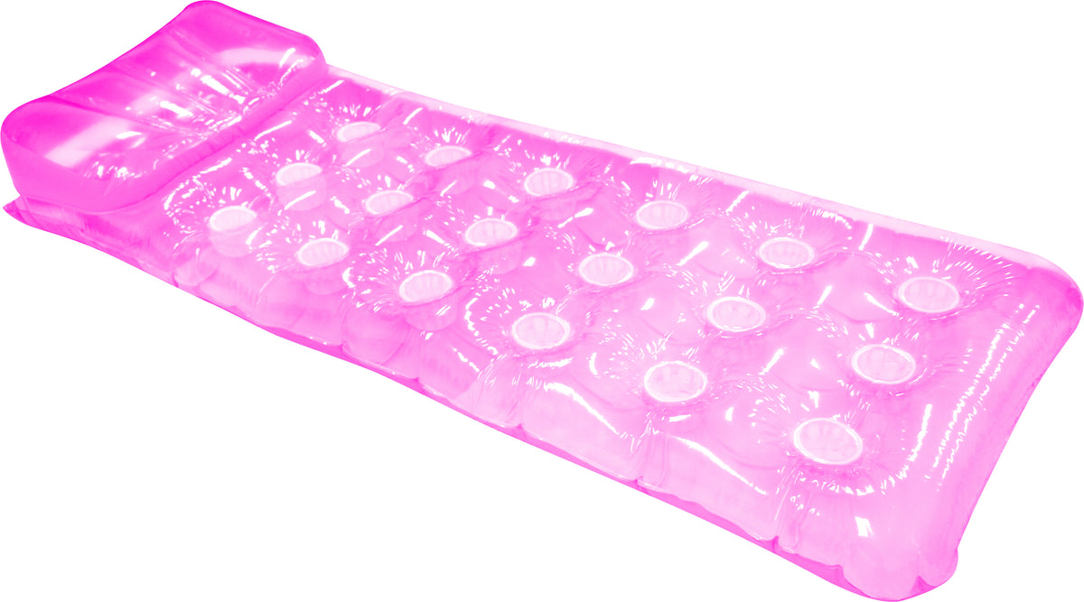 INFLATABLE MATTRESS PINK OR BLUE 183X71CM - view 4