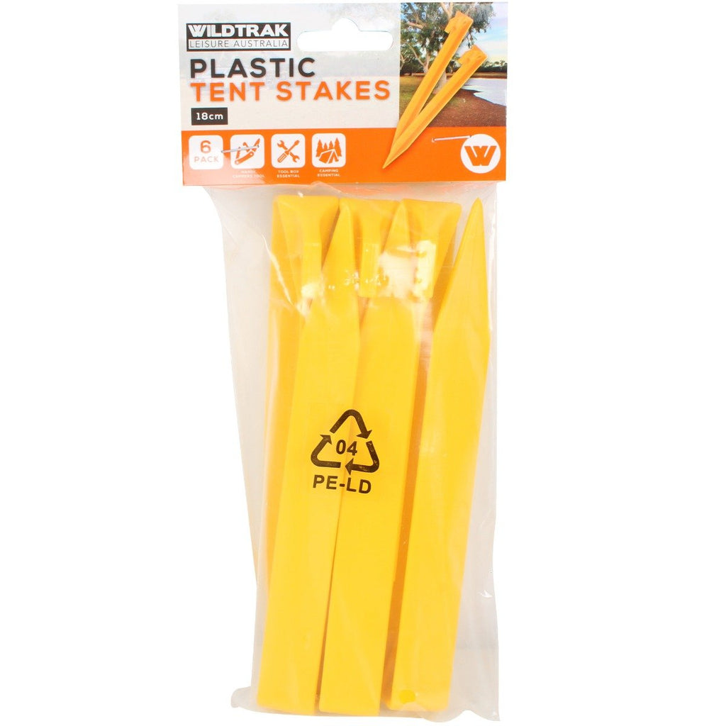 Wildtrak 6 Pack Plastic Tent Pegs 17cm - view 8