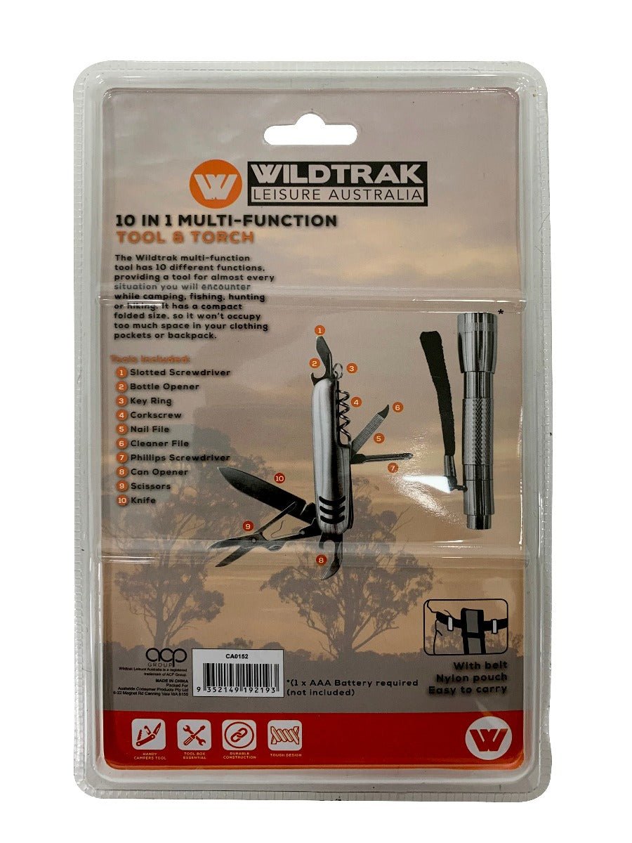 Wildtrak 10 in 1 Multi-function Tool & Torch Combo - view 16