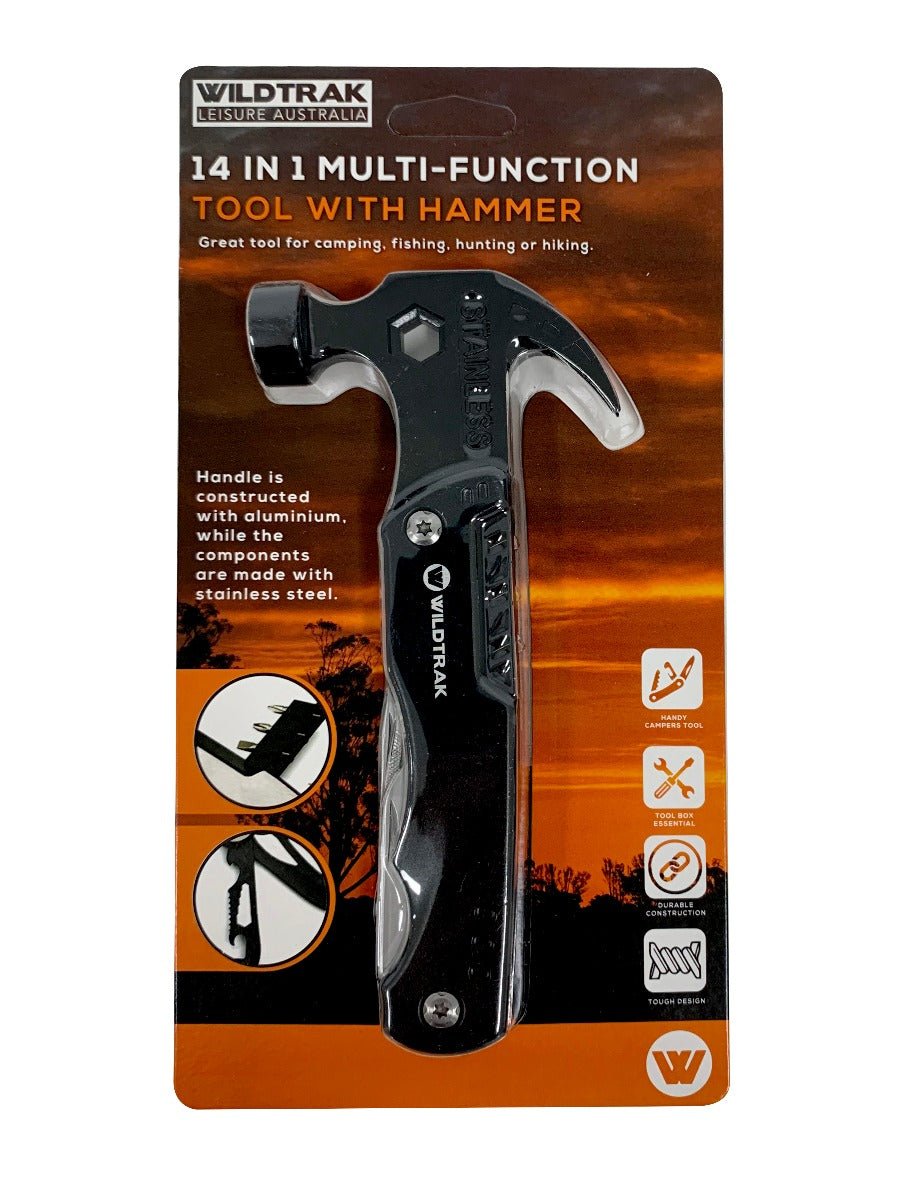 Wildtrak 14 in 1 Multi Function Tool with Hammer and Carry Bag - view 12