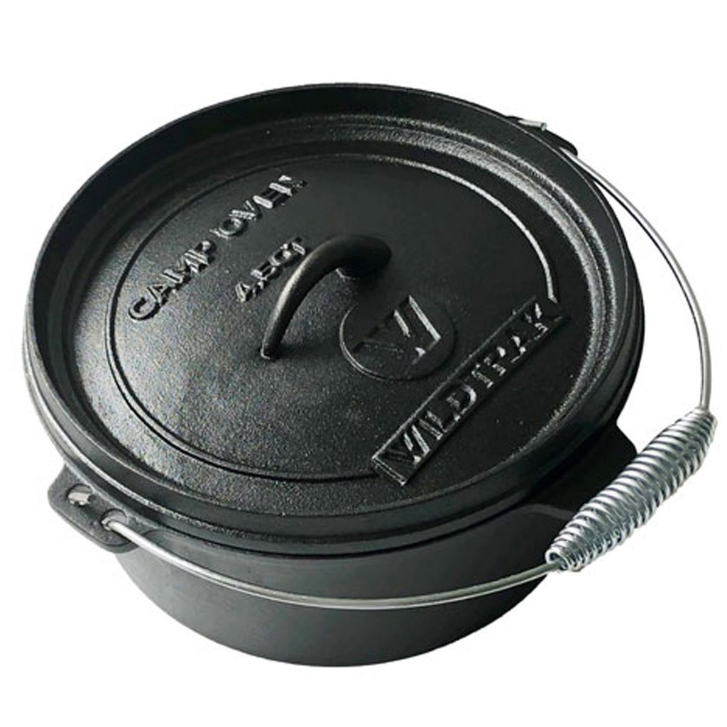 Wildtrak 4.5 Quart Heavy-duty Round Camp Oven Pre-Seasoned with Lip & Handle - view 8