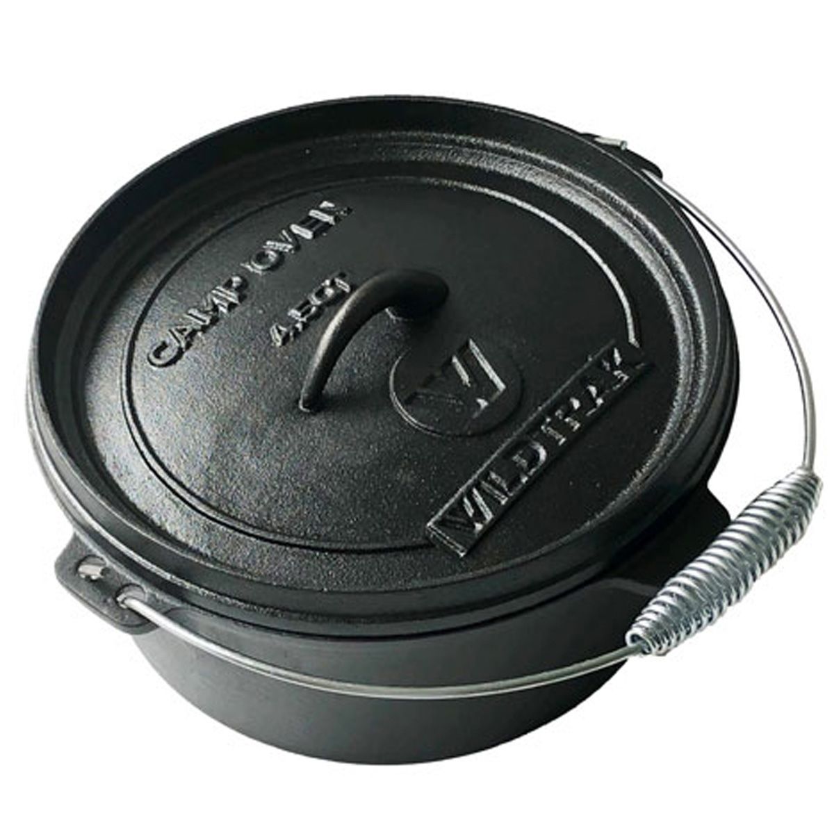 Wildtrak 4.5 Quart Heavy-duty Round Camp Oven Pre-Seasoned with Lip & Handle - view 8