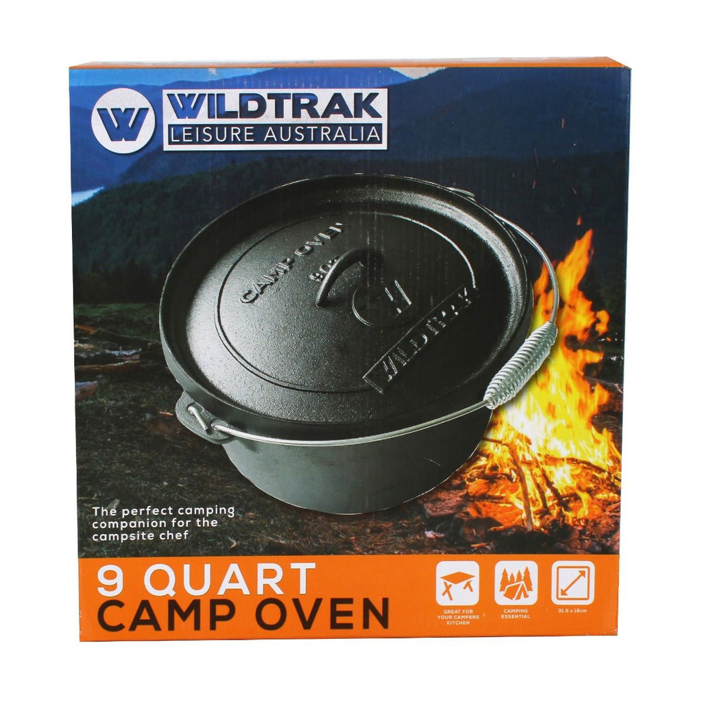 Wildtrak 9 Quart Heavy-duty Round Camp Oven with Lip and Handle, Pre-Seasoned - view 22