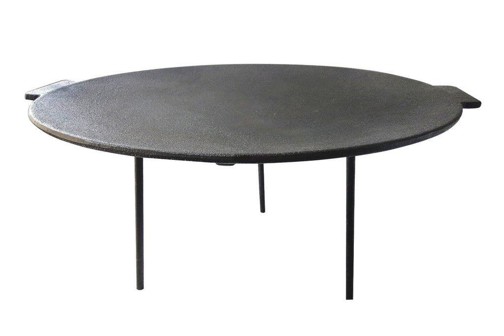 Wildtrak Pre-Seasoned Round Cast Iron BBQ Plate with Removable Legs 45cm - view 4