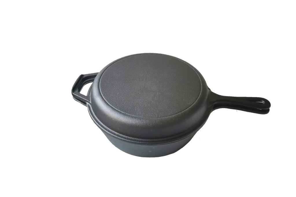 Wildtrak 3.2 Quart Pre-Seasoned Cast Iron 2in1 Combo Cooker 26.5x4cm - view 11