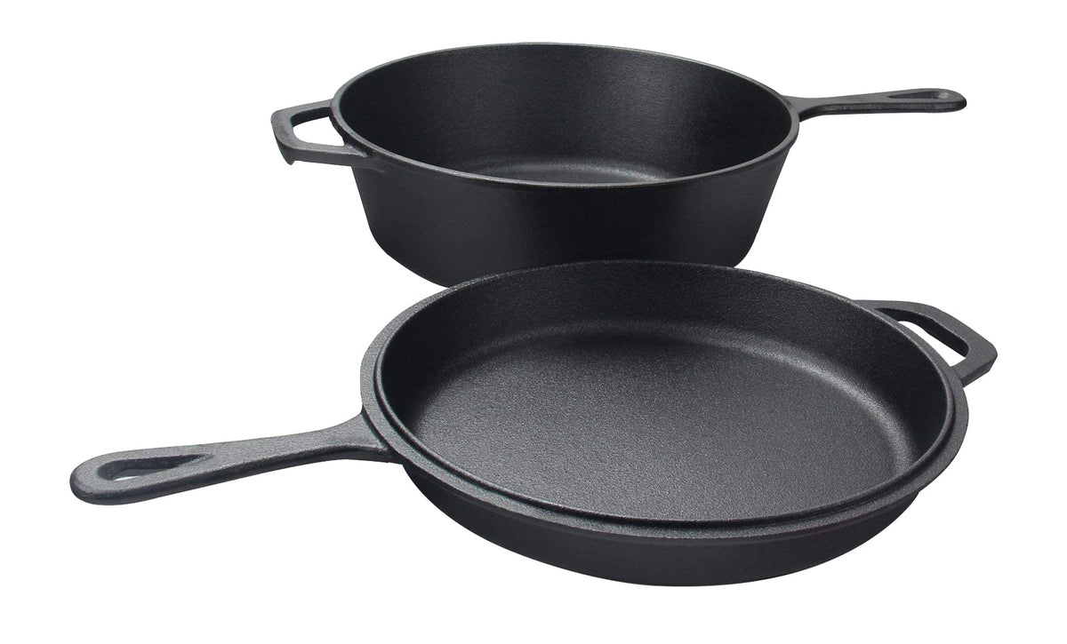 Wildtrak 3.2 Quart Pre-Seasoned Cast Iron 2in1 Combo Cooker 26.5x4cm - view 16
