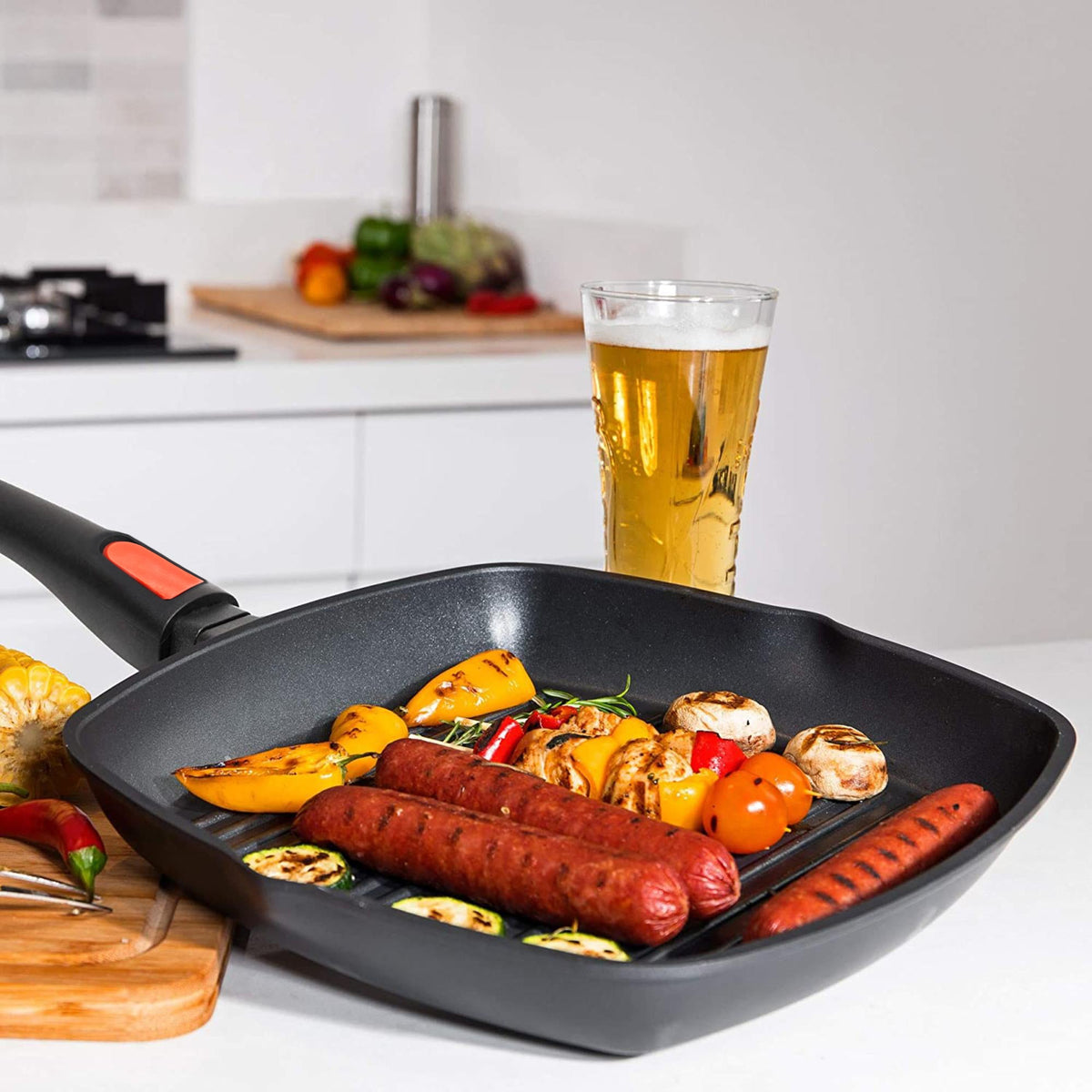 Wildtrak Non-stick Induction Safe Grill Pan with Detachable Handle 28cm - view 16