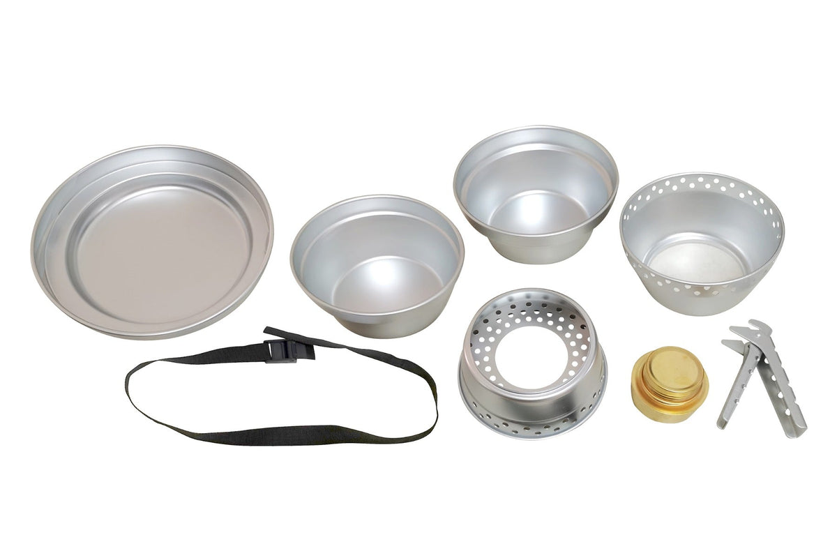 Wildtrak 8pc Aluminium Cook Set with Alcohol Burner - view 17