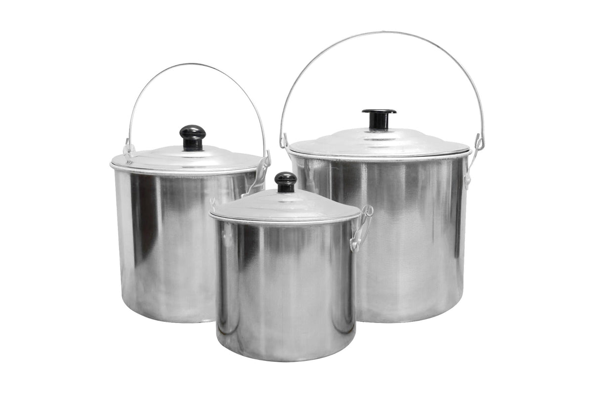 Wildtrak 3pc Aluminium Billy Can Set with Handles - view 7