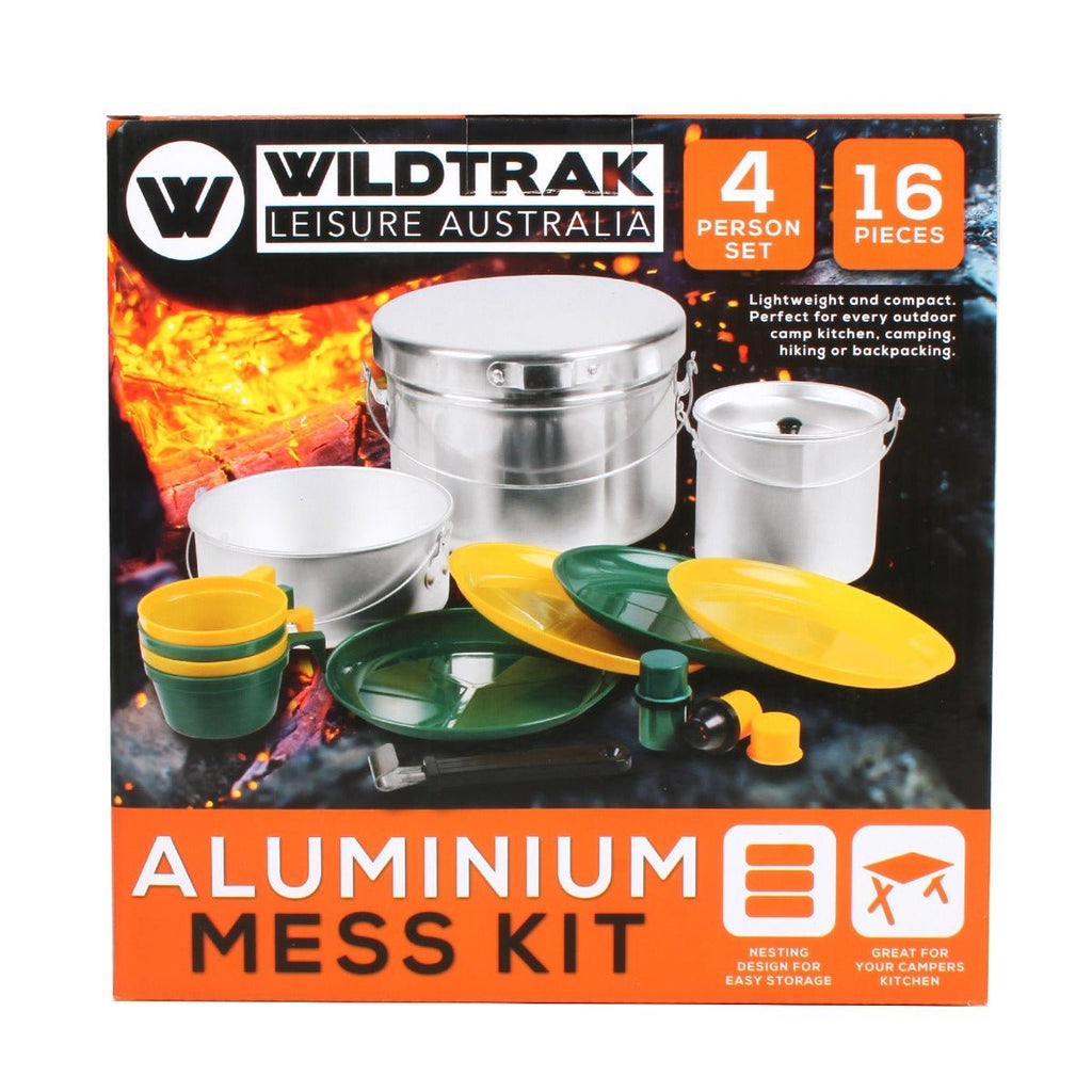 4 Person - 16 Piece Aluminium Mess Kit, Lightweight and Compact - view 4