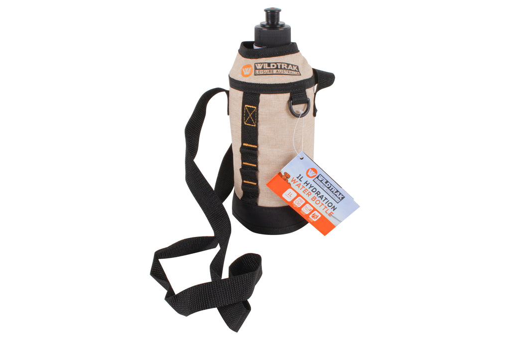 Wildtrak 1L Hydration Water Bottle with Removable Insulated Wrap Sipper Cap and Shoulder Strap - view 8