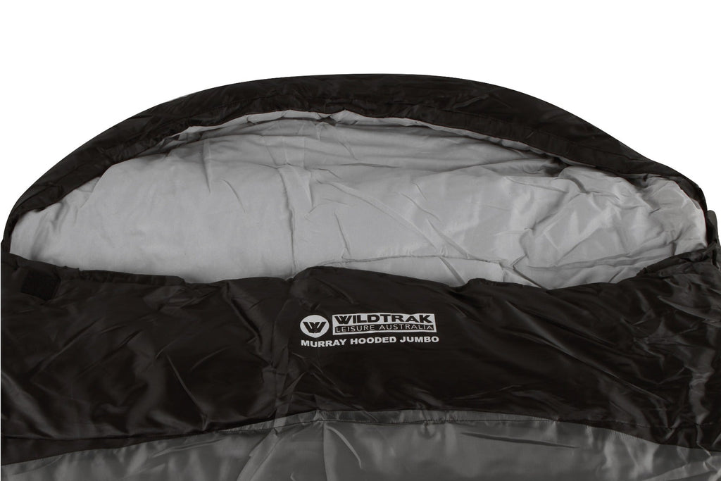 Wildtrak 0°C to -5°C Murray Jumbo Hooded Sleeping Bag, 90 x 24cm - view 13
