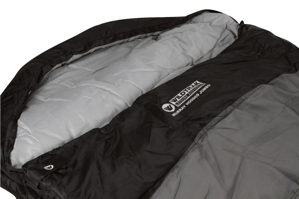 Wildtrak 0°C to -5°C Murray Jumbo Hooded Sleeping Bag, 90 x 24cm - view 14