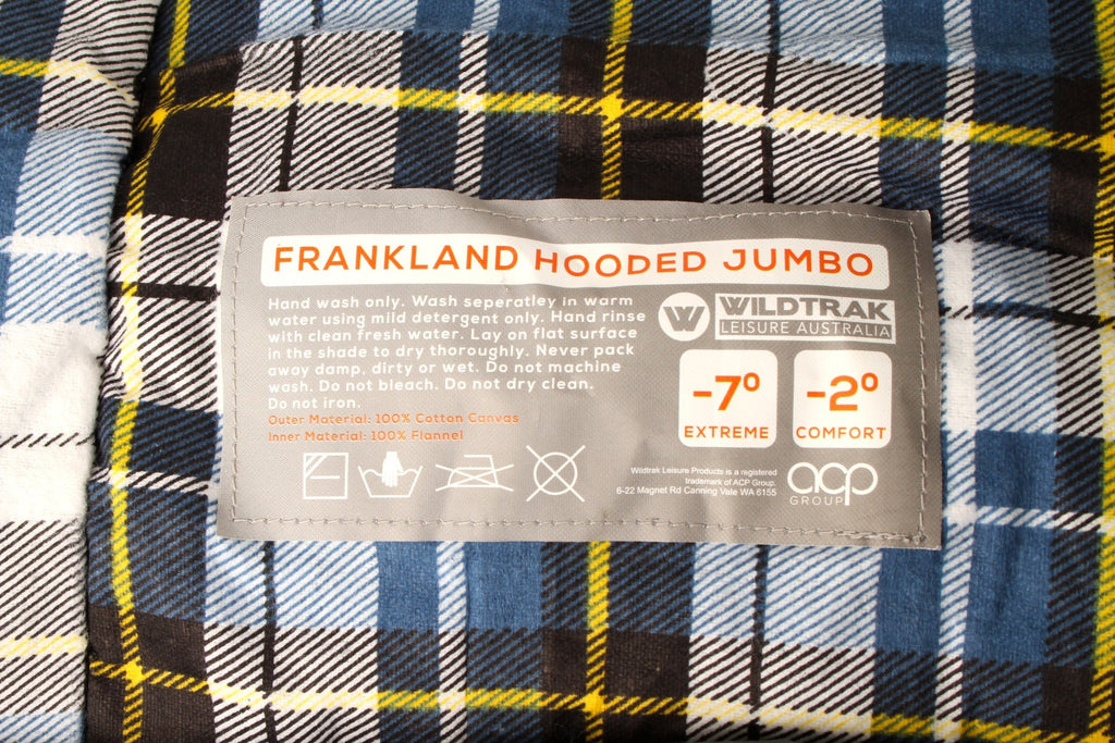 Wildtrak -2 to -7°C Frankland Jumbo Hooded Sleeping Bag, 90 x 230cm - view 13