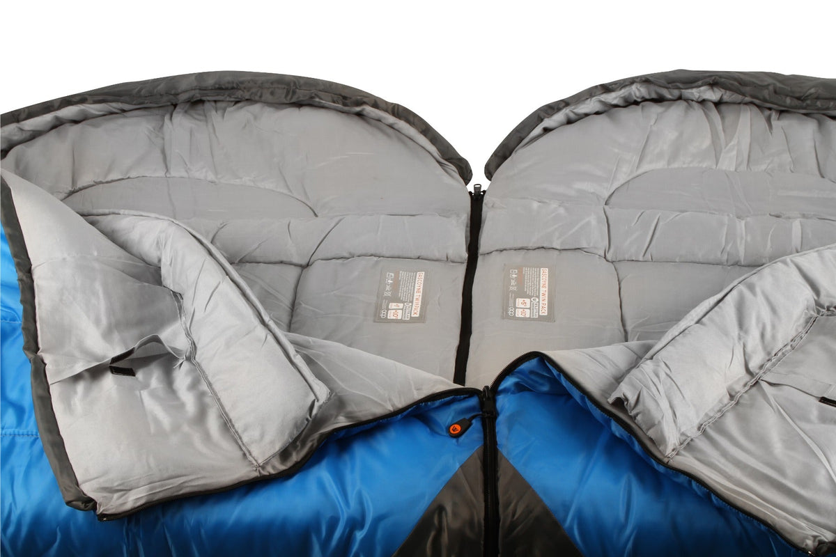 Wildtrak +5°C to +10°C Gascoyne Twin Hooded Sleeping Bag, Single or Double 70 x 230cm - view 11