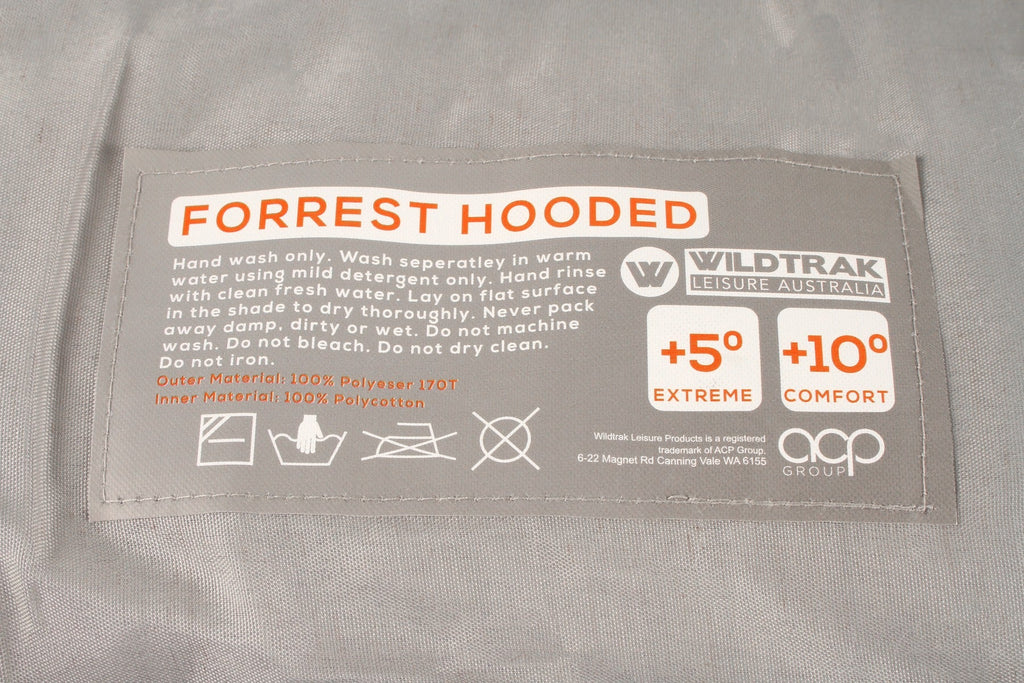 Wildtrak +5°C to +10°C Forrest Hooded Sleeping Bag, 75 x 230cm - view 11