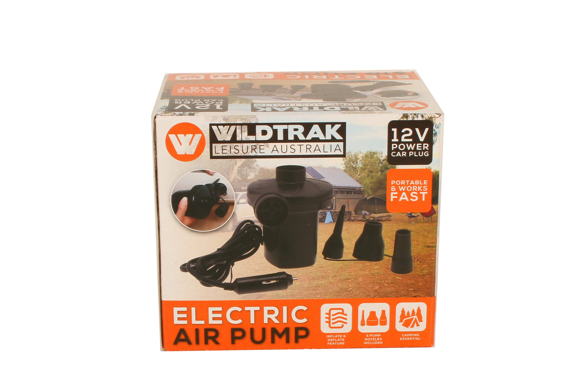 Wildtrak 12V Electic Air Pump with 3 Nozzles, Inflate and Deflate Function - view 8
