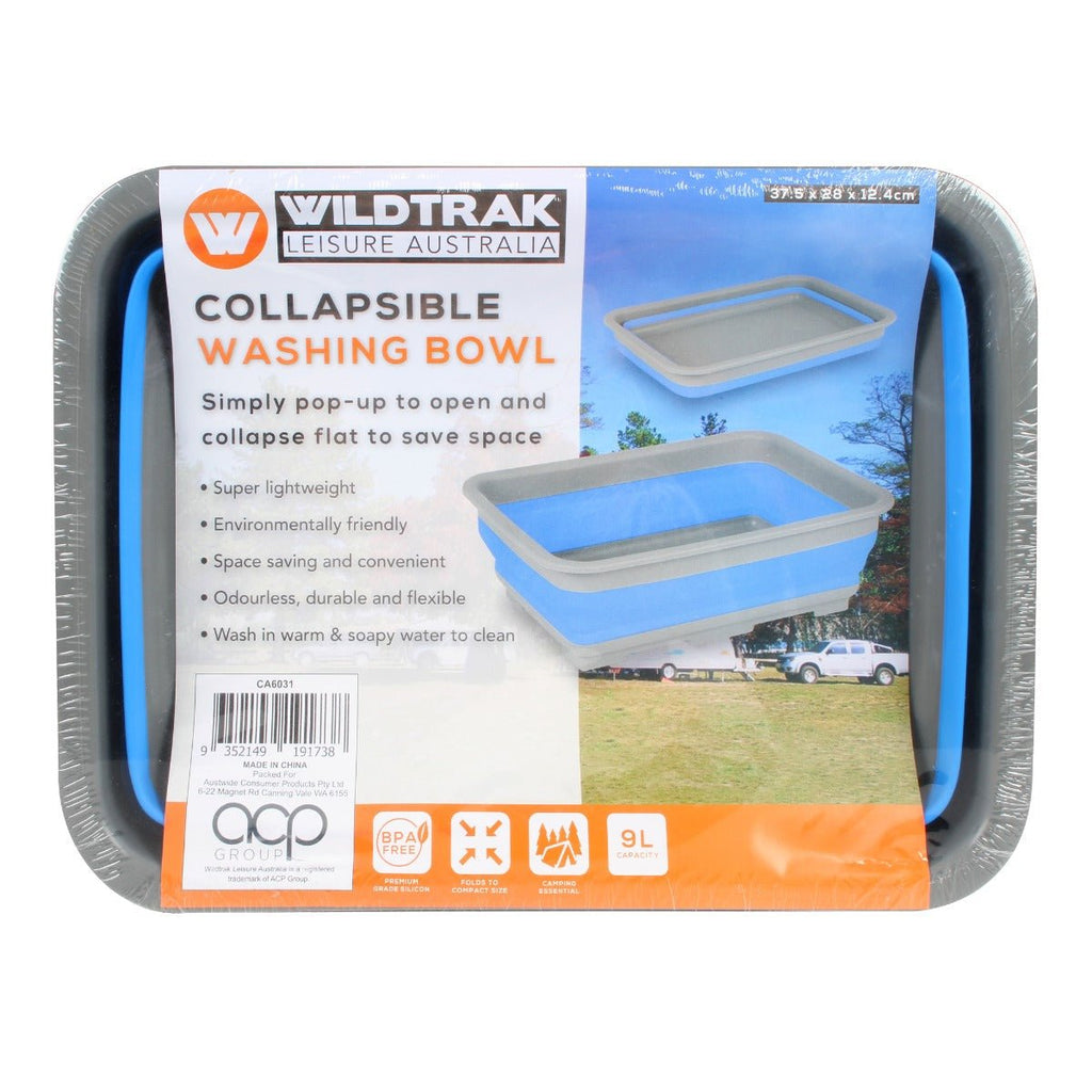 Wildtrak Collapsible 9 Litre Washing Up Bucket 37.5x28x12.4cm - view 3