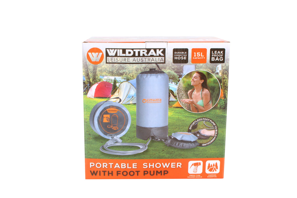 Wildtrak 15L Portable Shower with Foot Pump and Storage Bag - view 20