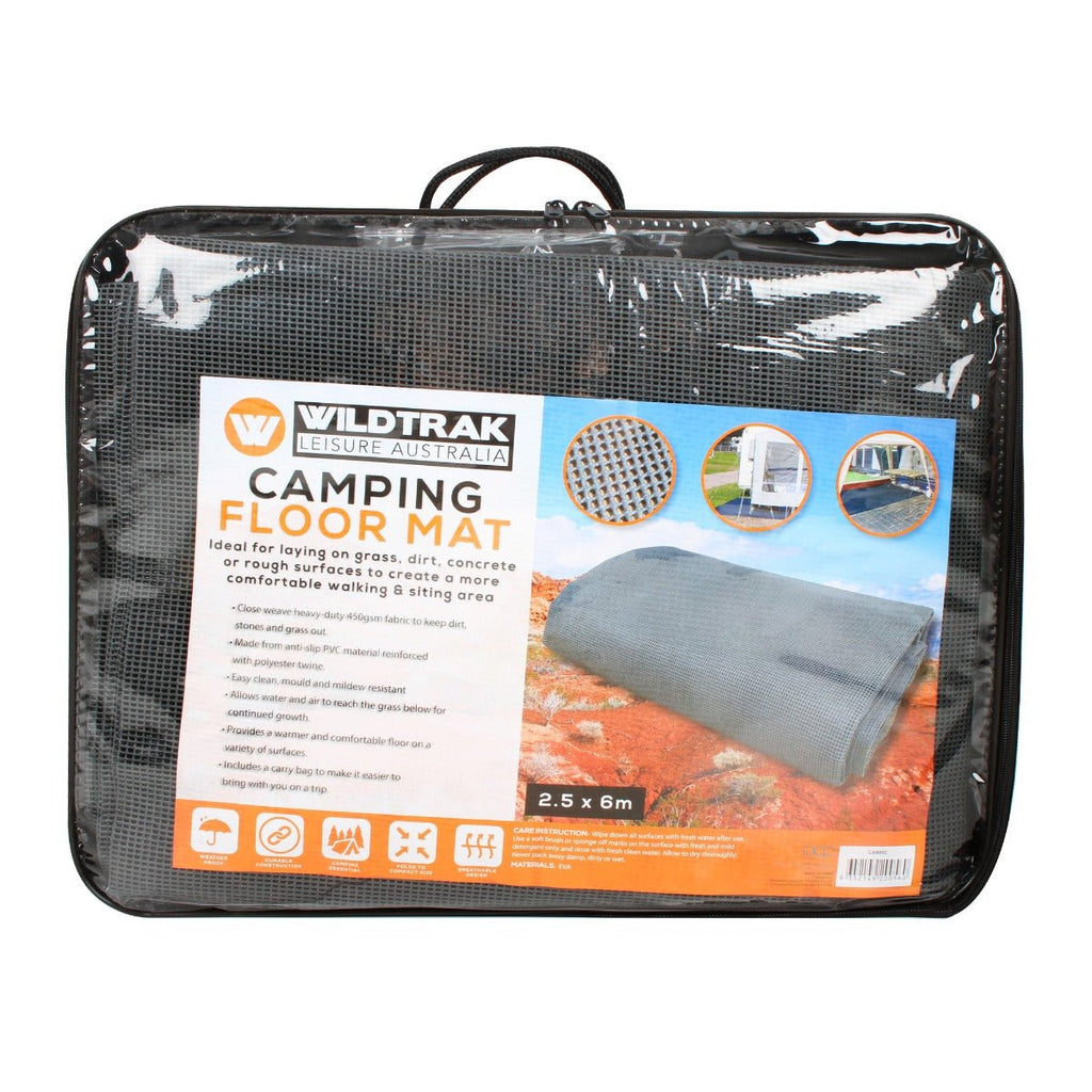 Wildtrak Annex Camping Floor Matting 2.5x6M, 450GSM Sand Filtering Mesh - view 7