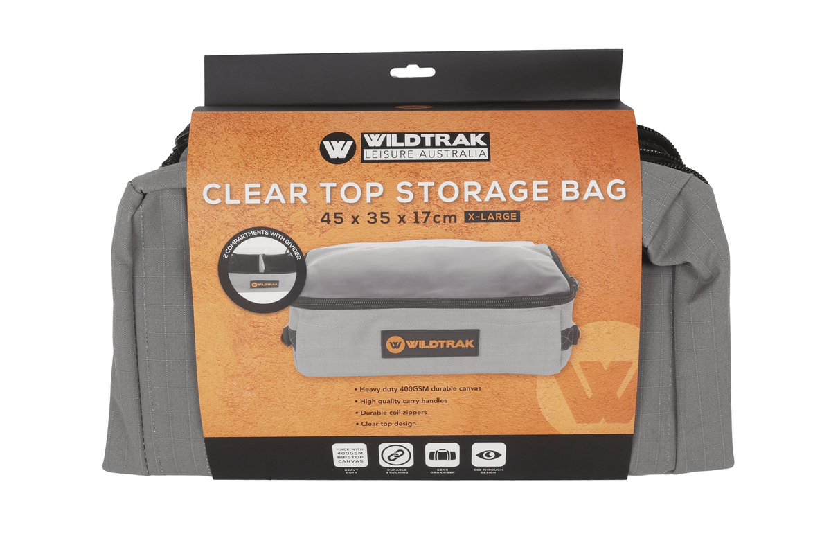 Wildtrak Heavy-duty Large Clear Top Storage Bag with Handles 35x25x13cm - view 24