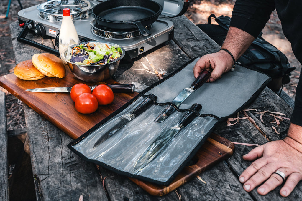 Wildtrak 4 Compartment 400gsm Ripstop Canvas Knife Wrap 45x28cm - view 15
