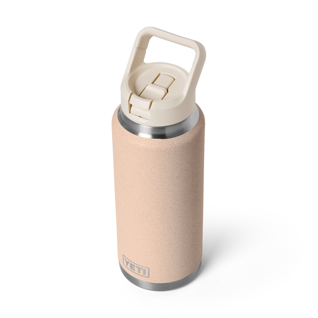 Rambler 36 oz (1 L) Straw Bottle - Tahini - three-quarter view