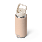 Rambler 36 oz (1 L) Straw Bottle - Tahini - three-quarter view