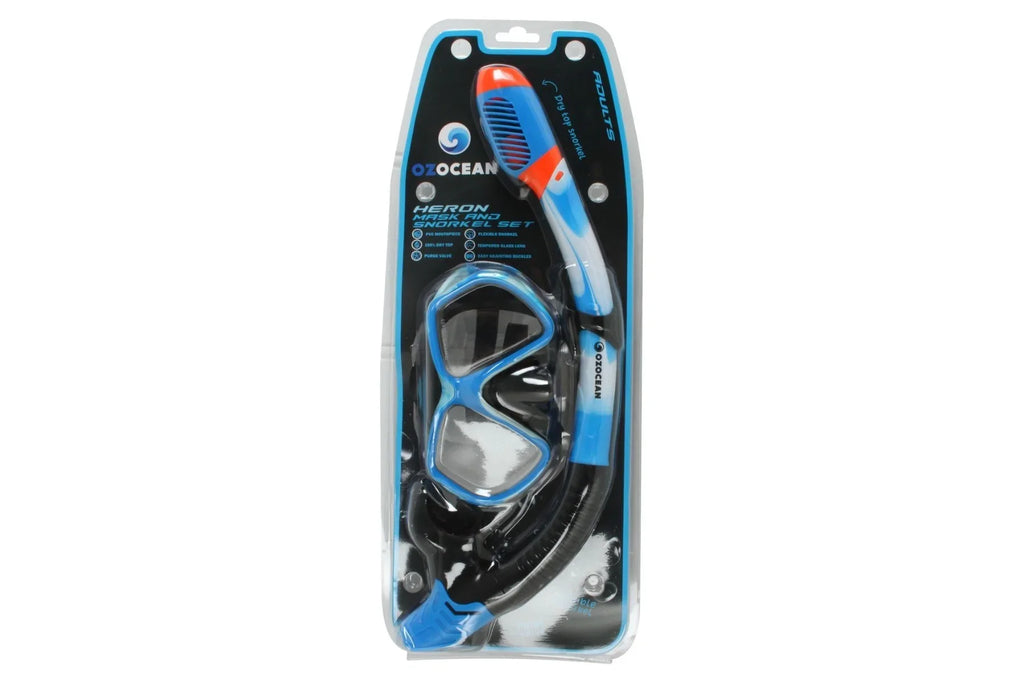 Hayman Adult Silicon Mask and Snorkel Set - Grey, Red or Blue - view 7